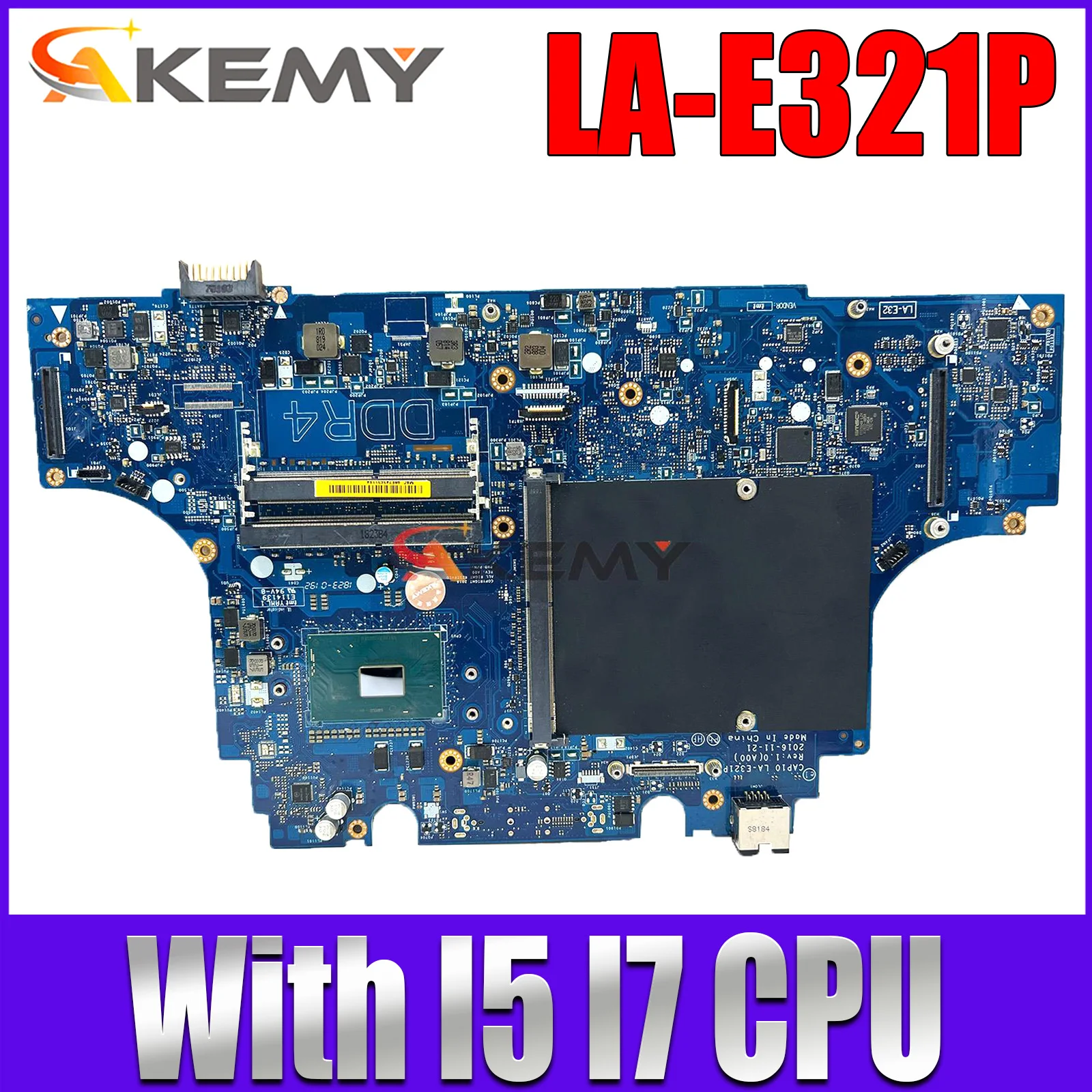 

For dell Precision 7720 M7720 Laptop Notebook Motherboard LA-E321P M4M97 With I5 I7 CPU Mainboard CN-0M4M97 0M4M97 100% test
