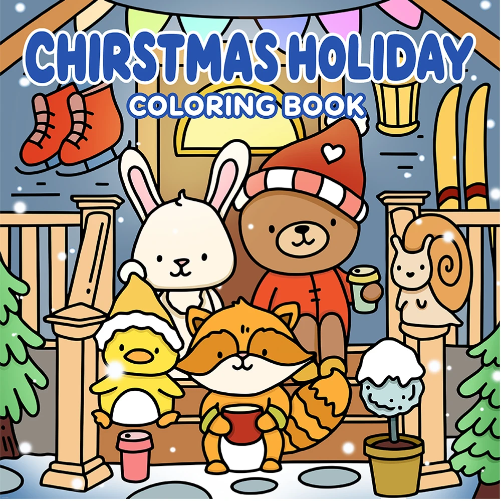 Festive Holiday Coloring Book for Adults: Bold & Easy Patterns for Relaxation and Creative Fun