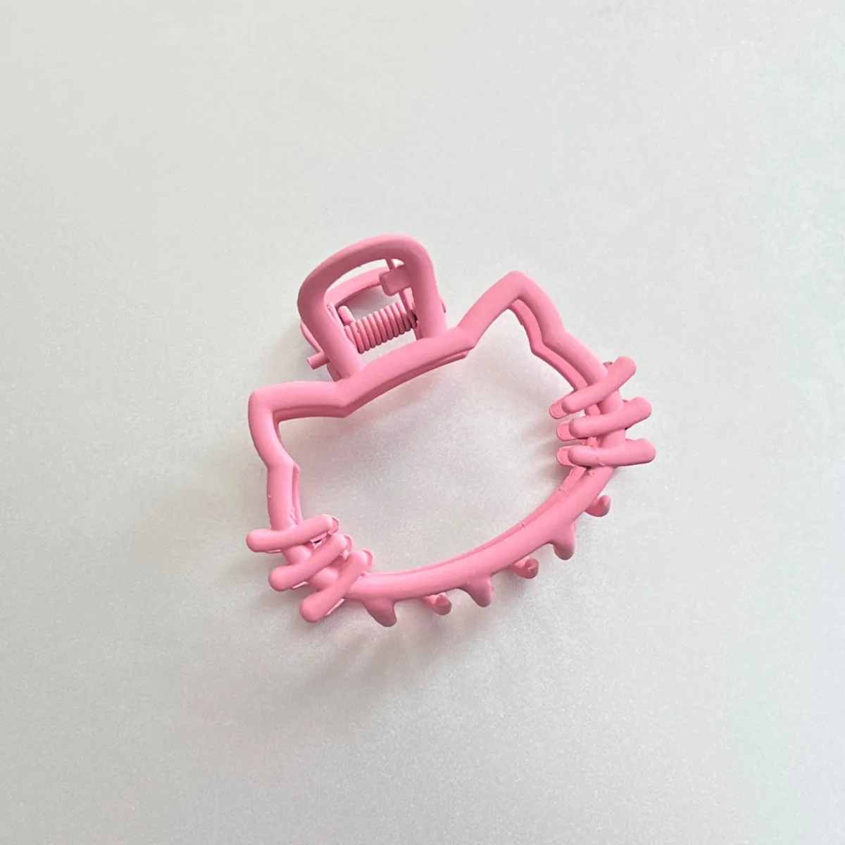 1 pçs rosa kitty liga garras de cabelo clipes olá kitty hairpin metal acessórios para o cabelo cabeça usar grampos de cabelo presente das meninas