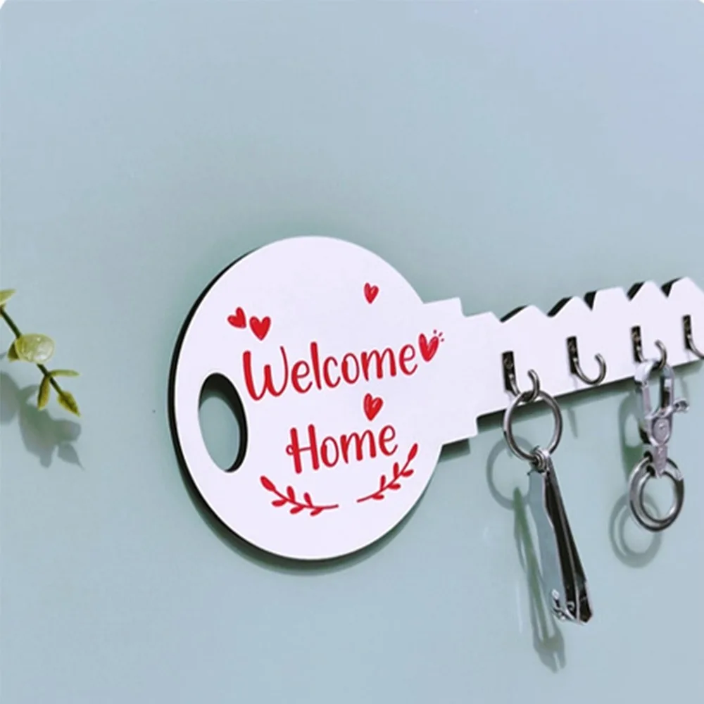 منظم التخزين الإبداعية مفتاح إطار خشبي الحائط الحديثة جدار تخزين هوك خشب البقس الرجعية معلقة تخزين الرف الملابس