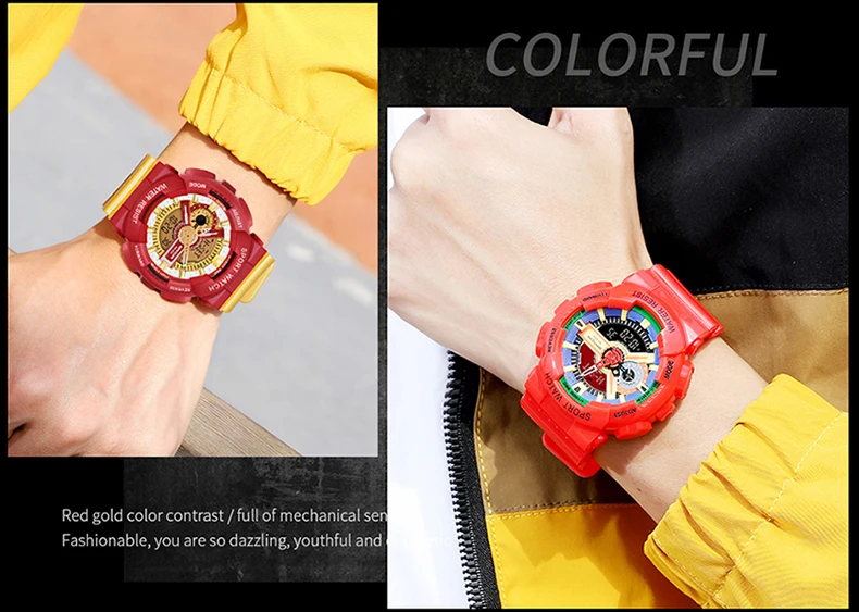 Sanda New Style Korea Edition Youth Night Light Electronic Movement Fashion Fashion Student Watch