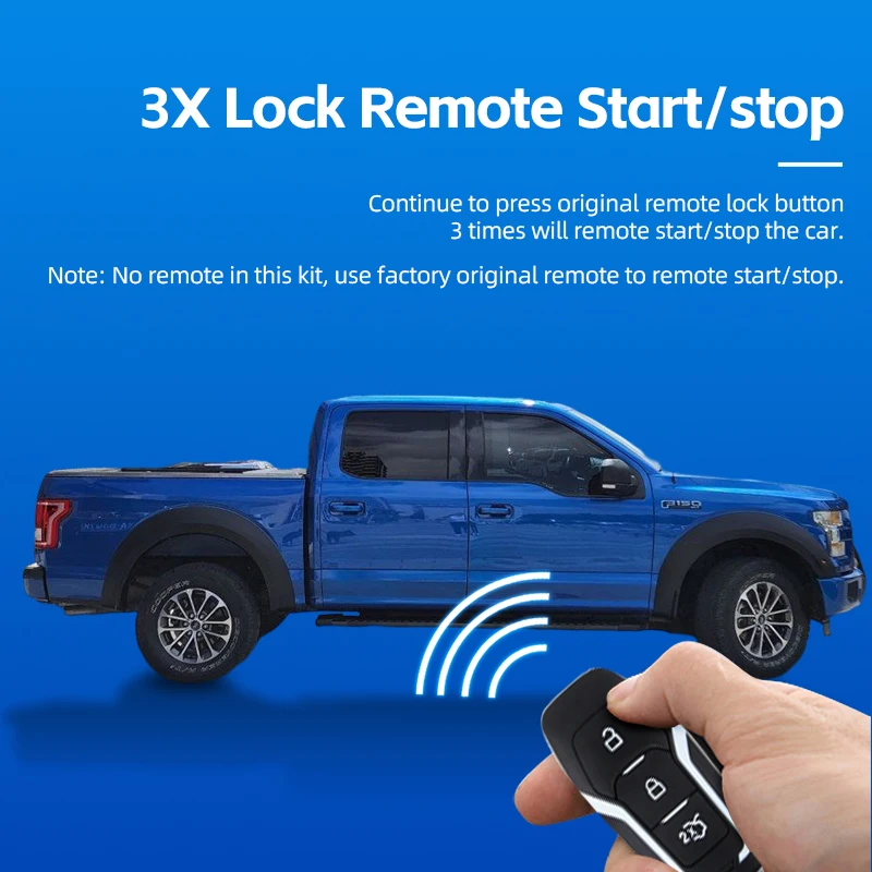 EasyGuard Plug Play Remote Starter Gas Engine Fit for Ford Modeo/Fusion 2017-2019  With Original Push Start Button Auto Gear