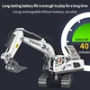 RC Car 2.4G 1:20 11 Channels RC Excavator Dump Trucks Bulldozer Alloy Plastic Engineering Vehicle Electronic Toys For Kids Boy 5