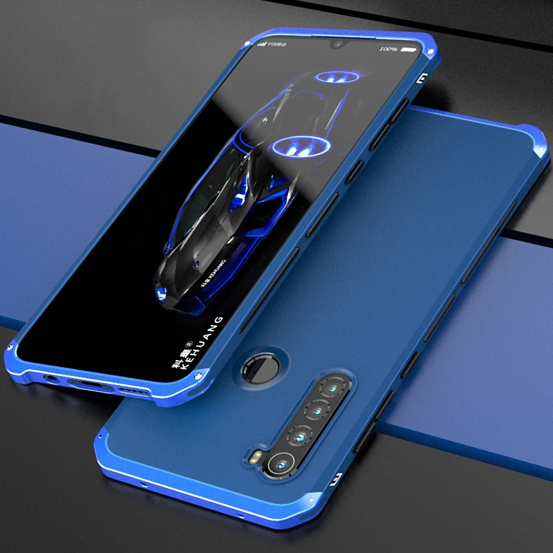 Luxury Shockproof Cases For Xiaomi Redmi Note 11 10 9 8 Pro Case Slim Hard Aluminium Hybrid Pc Cover For Redmi Note11 Note10 Pro