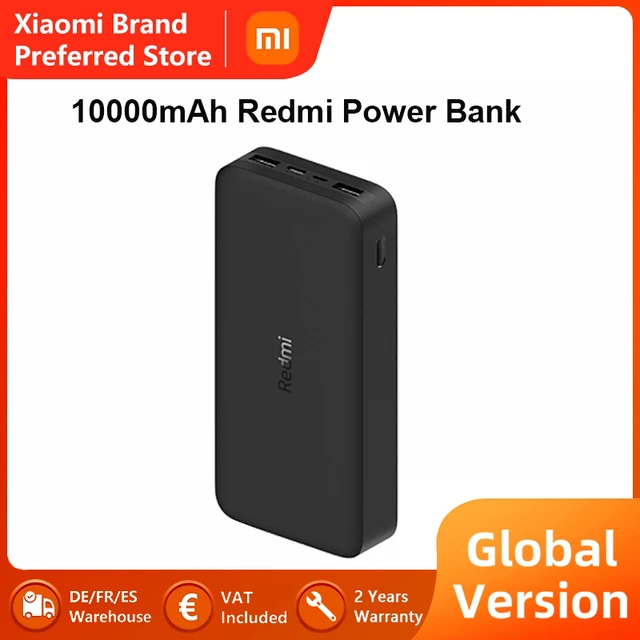Xiaomi Redmi 10000mAh Power Bank USB Type C Portable Charging Powerbank  10000 External Battery Poverbank For Redmi Smart Home - AliExpress