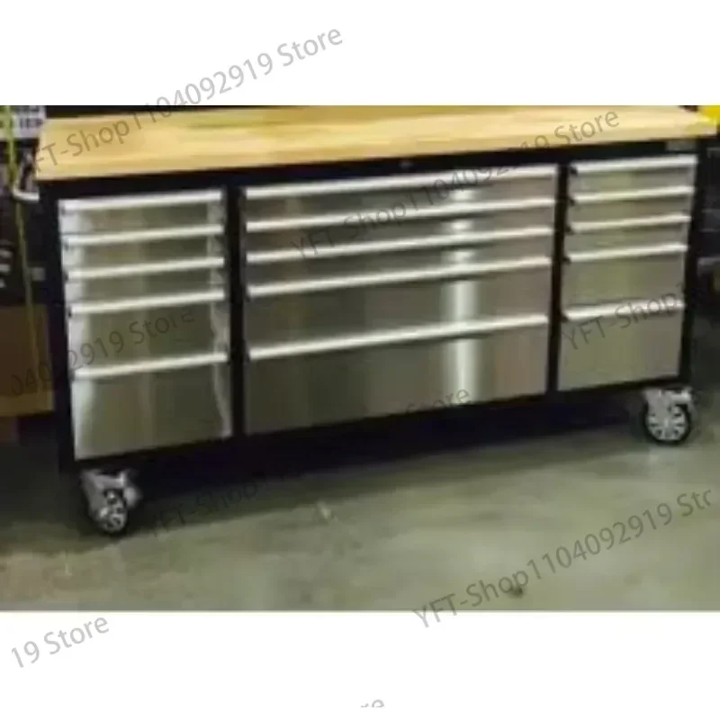 72 Inch Tool Box Roller Storage Black Tool Box Roller Cabinet Chest 6