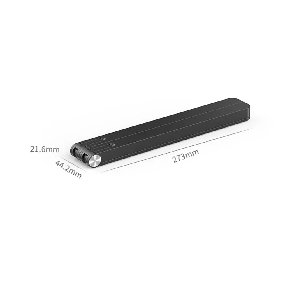 1Pcs 프리미엄 조정 가능한 접이식 노트북 스탠드 가정용 사무실 여행용 경량 휴대용 브래킷 블랙 노트북 랙