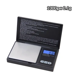 High Precision Portable Mini Digital Scale - Stainless Steel Jewelry and Gold Weighing Tool (1000g 0.01g)