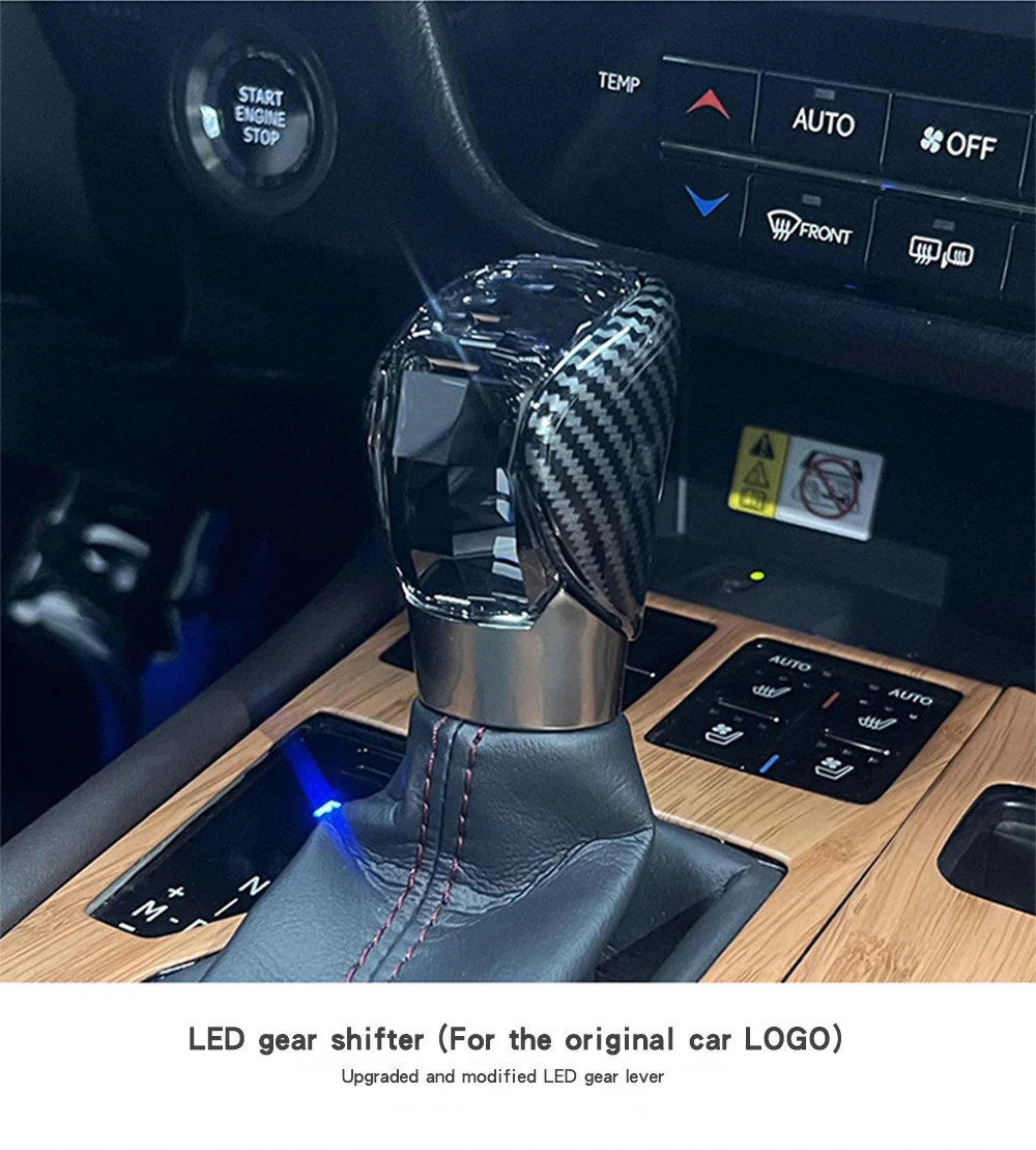 For Lexus NX RX ES IS Crystal Gear Shift Knob Car Accessories