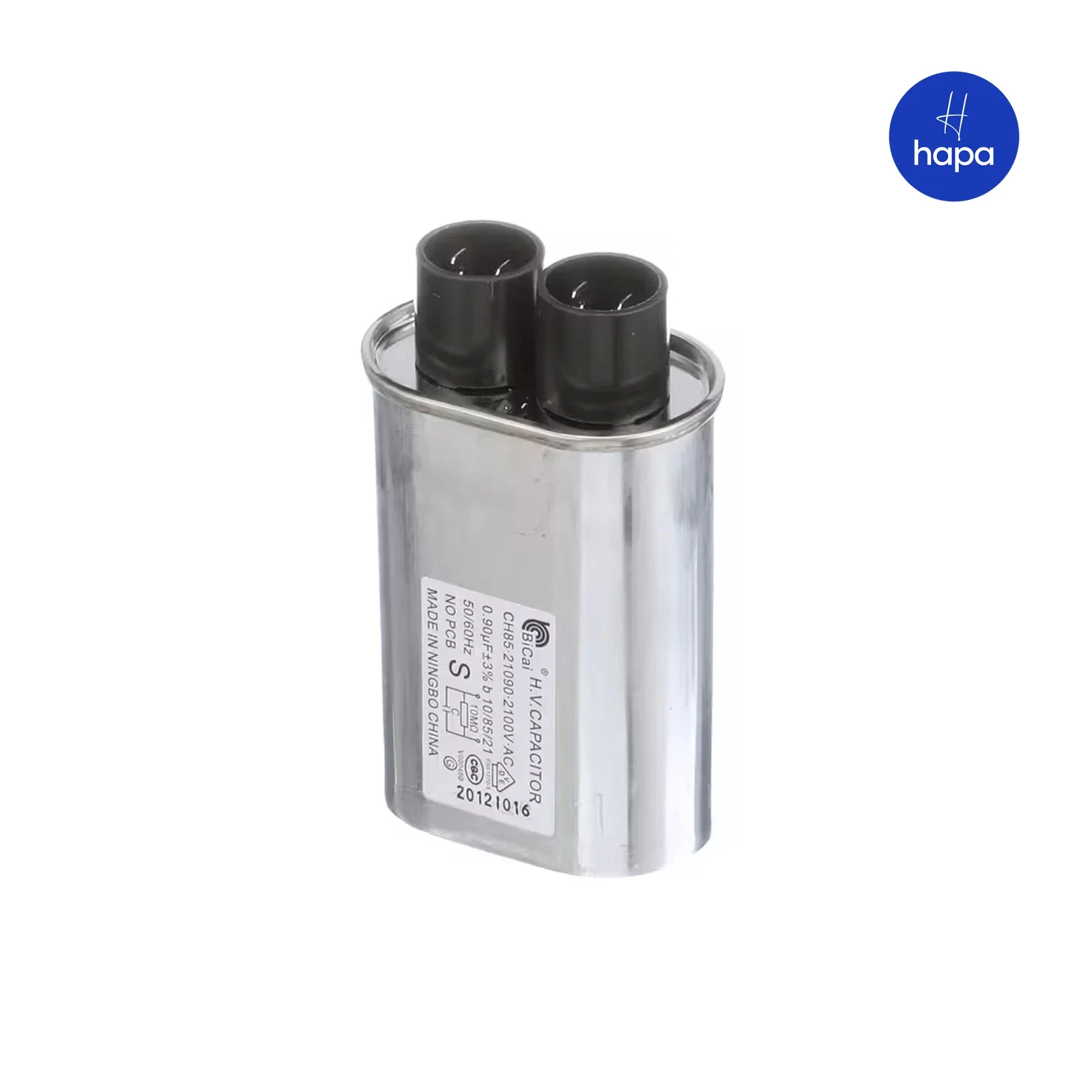 High Voltage HV CAPACITOR 2100V.AC 0.9uF 50/60Hz CH85.21090 Microwave Oven Replacement Parts