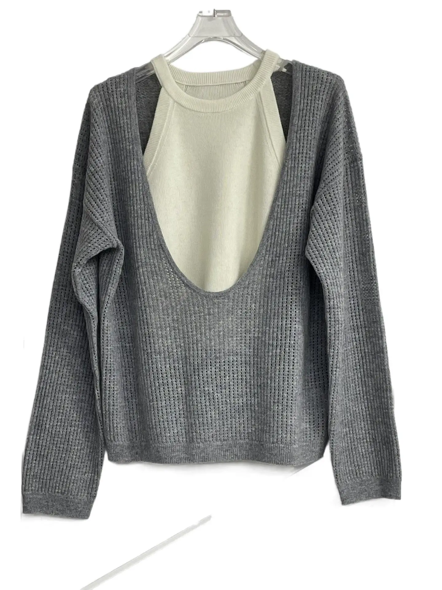 

2023 Women's Clothing Pullover Two-Piece Sweater