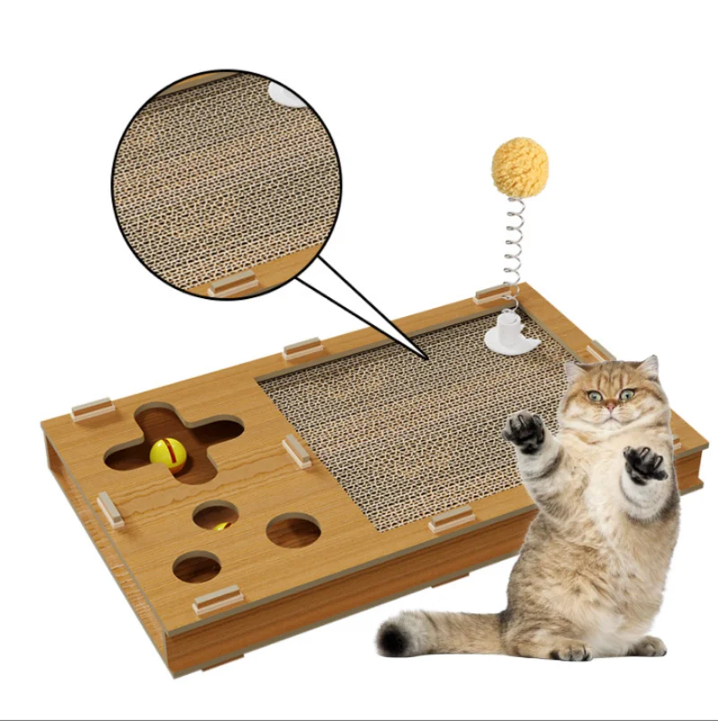 

Games Console Corrugated Paper Cat Scratch Catnip Scratching Mat Board Cat Scratcher Kittens Scratching Cats Pet Games Product