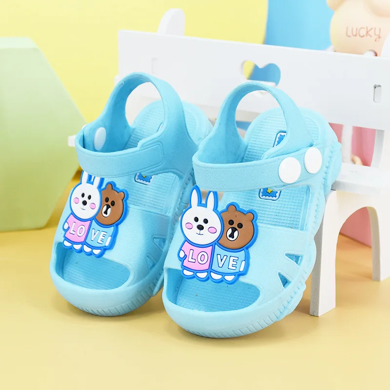 

Summer Shoes Slippers Sandals Baby Boys Girls Cartoon Baby Flat Heels Solid Cute Slippers Children's Garden Shoes Toddler Shoes