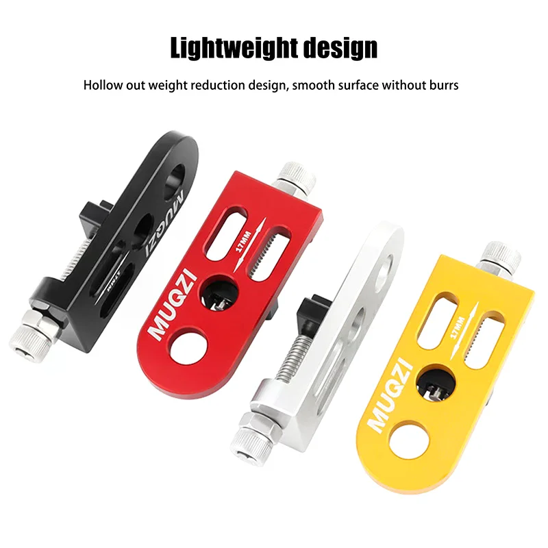 ..1Pc 10MM 더블 홀 자전거 체인 텐션 조절기 BMX 접이식 고정 기어 자전거용 자전거 단일 속도 텐셔너 체인 조절기