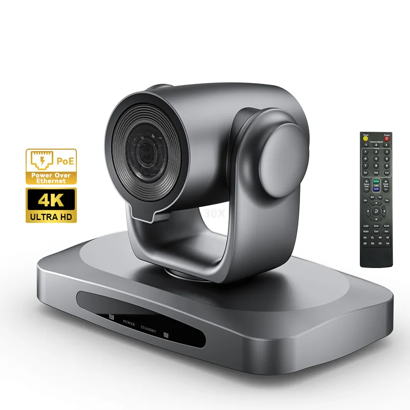 4K 비디오 라이브 스트리밍 카메라 라이브 방송 카메라 SDI/USB/NDI/HDMI PTZ 30배 비디오 회의 카메라
