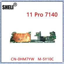 SHELI FOR Dell Venue 11 Pro 7140 Tablet Motherboard With M-5Y10C CPU 0HM7YW CN-0HM7YW JCT2 DDR3L Mainboard
