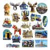 Europe Sweden 3D Fridge Magnets Tourism Souvenir Refrigerator Magnets Sticker Collection Handicraft Decoration Articles 1