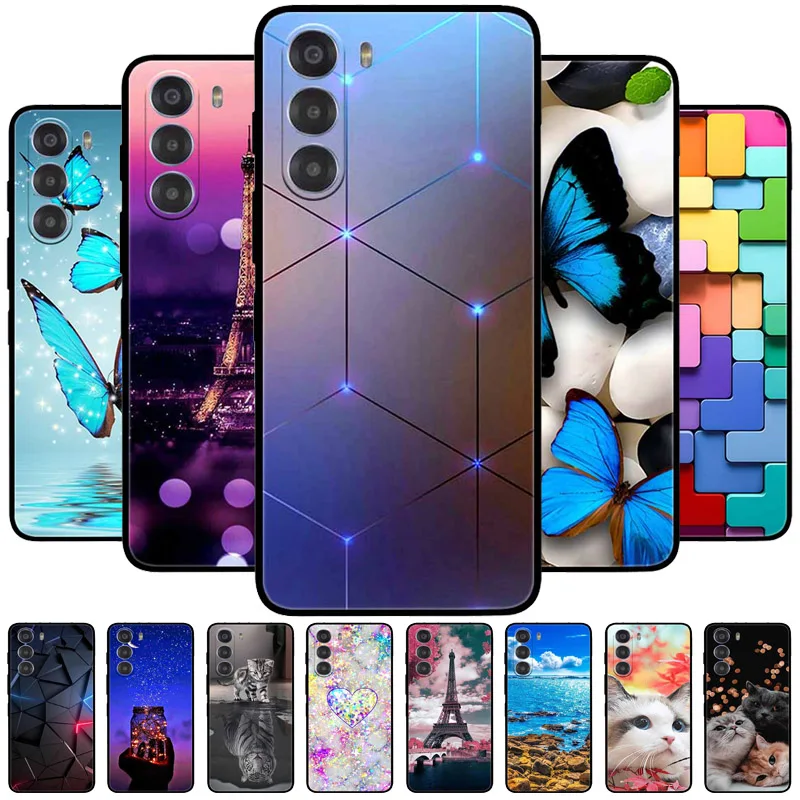 Cute Cartoon Soft TPU Silicone Phone Case - Painted Cat Design