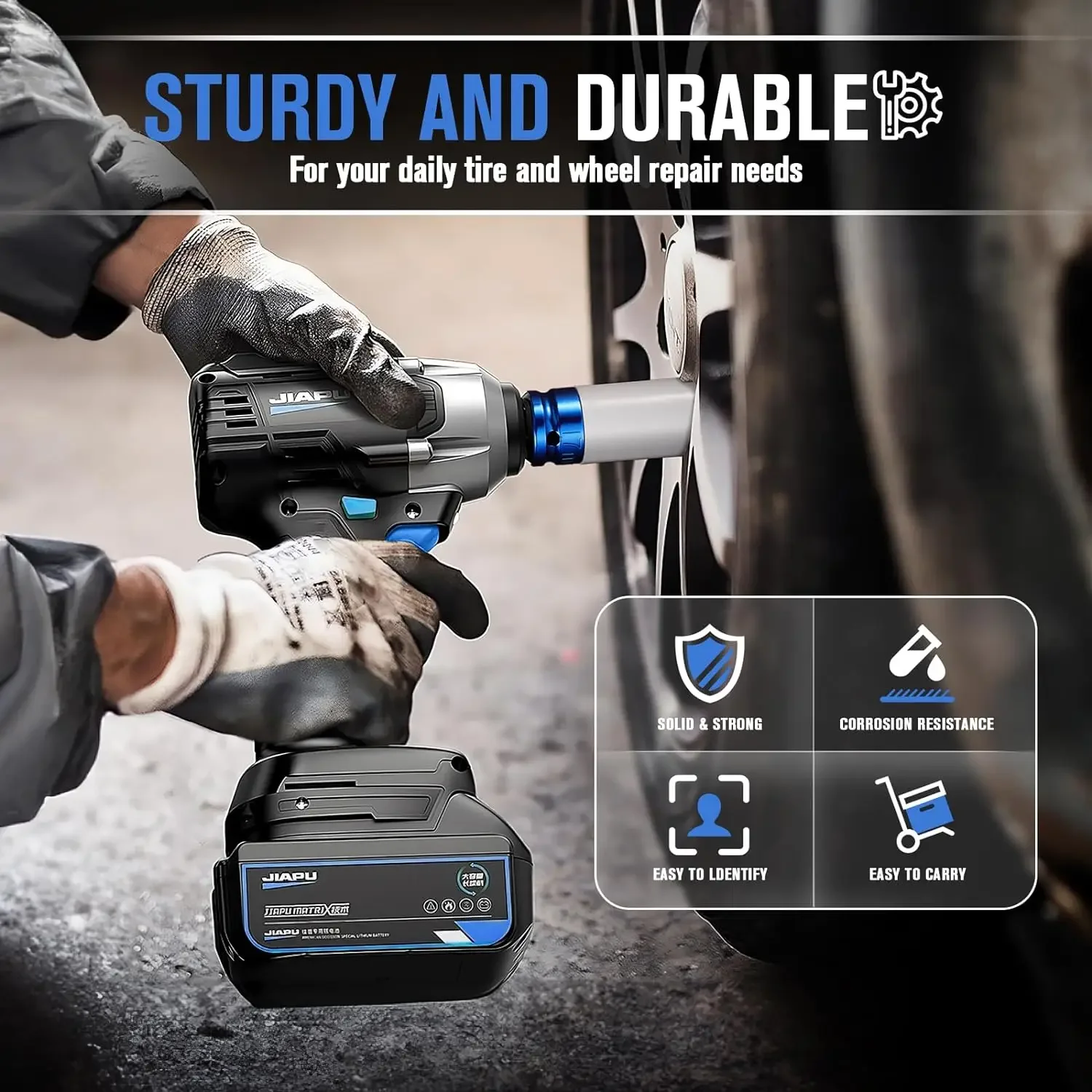 Drive Wheel Protector Impact Socket Impact Sleeve Set Durable Plastic Sleeves 15mm, 17mm, 19mm, 21mm, and 22mm 2