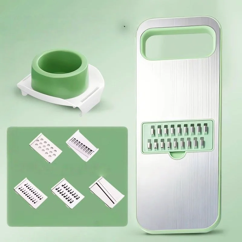 Multifunctional 6 kinds of blades  Vegetable Slicer Cutter Shredders Slicer With Basket Fruit Potato Chopper Carrot Grater ﻿