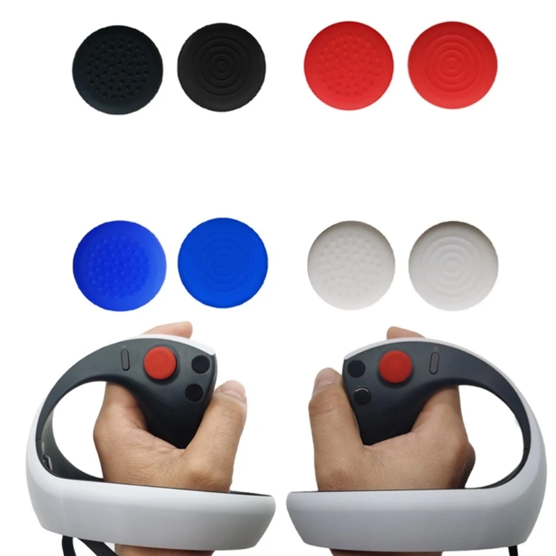 16Pcs Thumb Stick Caps Grip Silicone Skin Anti-Skid Rocker Caps Per Ps Vr2 Controller Sleeves Thumb Stick Rocker Cover