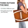 American Football  Tote Handbag Large Oversize Casual Canvas Sports Mom Beach Travel Bag 2