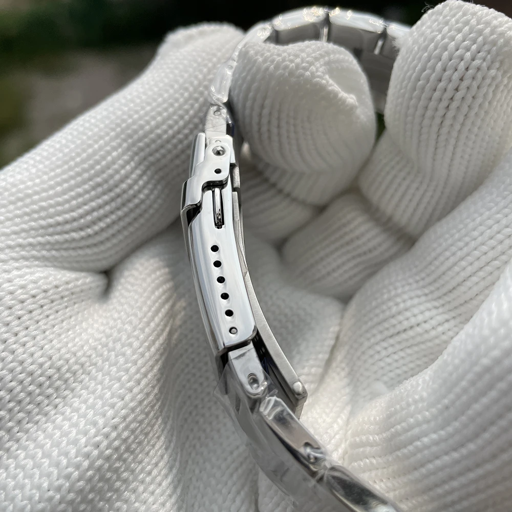 STEELDIVE SD1971 Stainless Steel Replacment Bracelet 20MM Signed Buckle Folding Clasp with Safety