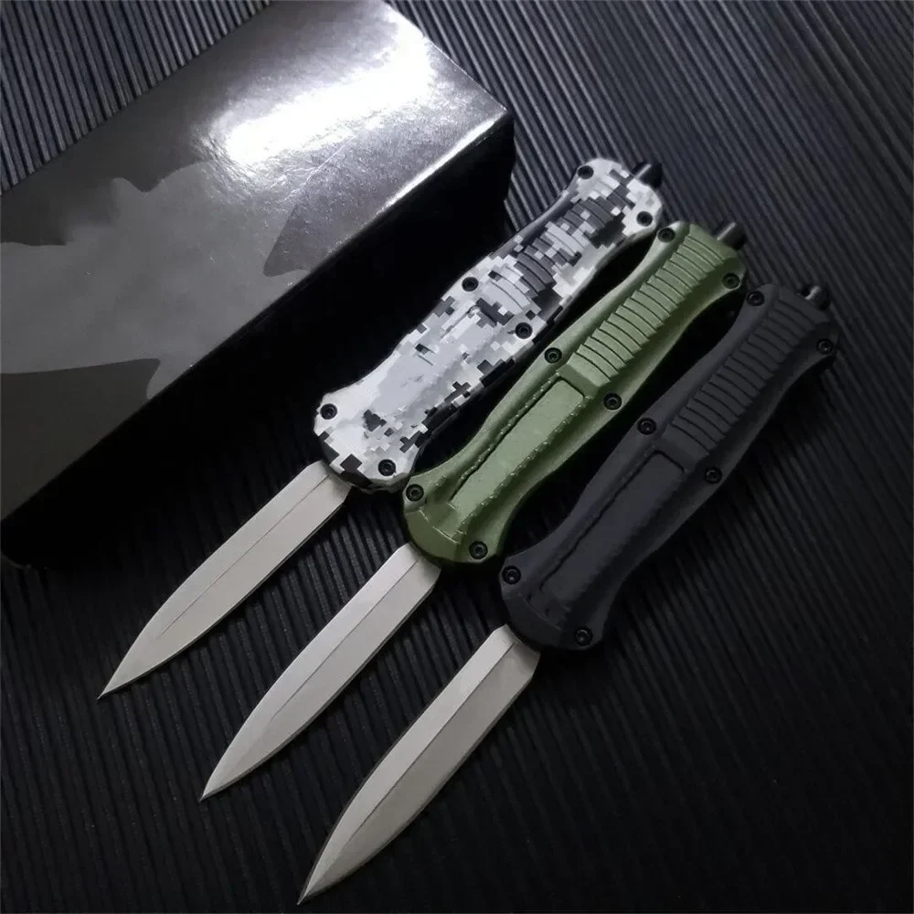 

BM 3300 Outdoor Survival AU.TO Self Defense Knife 440C Blade Zinc Alloy Handle Pocket Knife Hunting Camping Combat Tactical Tool