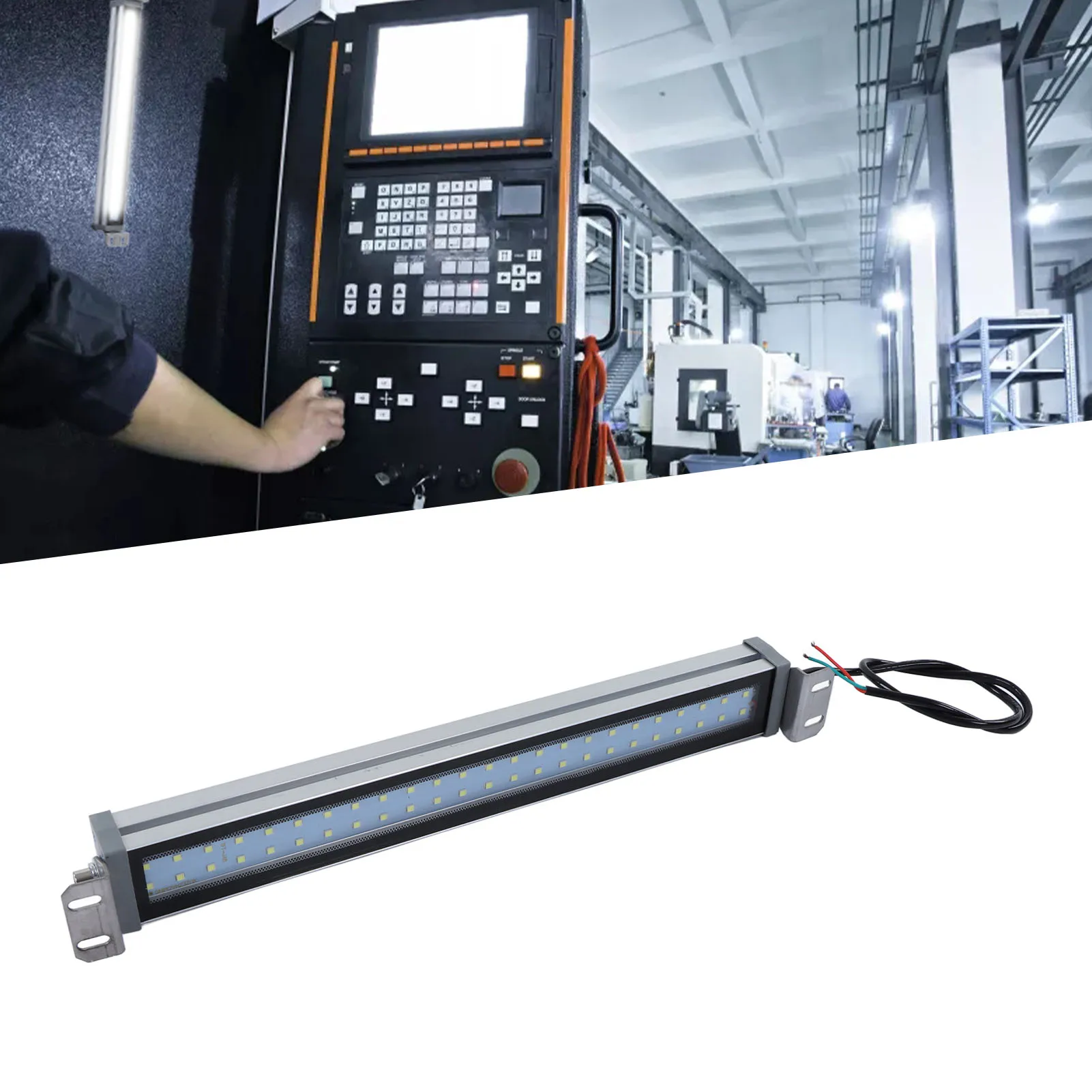LED Working Light White Source IP67 Waterproof Explosion Proof Machine Tube Light 24V 12W LED Working Machine Lamp