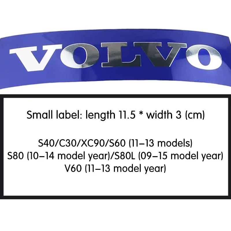 Autocollant Emblème Métal Pour Volvo XC60 S40 S60 S90 XC40 XC70 XC90 V40 V60 V90 S80 - Couverture Logo Voiture