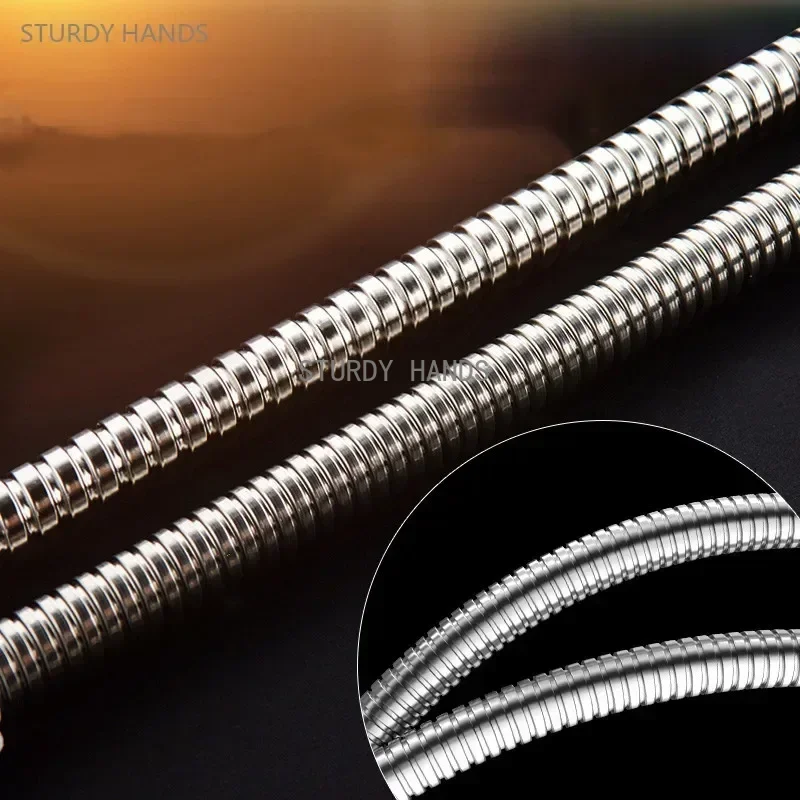 Bathroom Water Heater Bath Hose Shower Head 1.5/2/3 M Stainless Steel Explosion-proof Shower Head Hose Bathroom Accessories 4