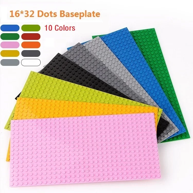32x32 32x16 16X16 Punkte Klassische Grundplatten MOC DIY Kunststoff Ziegel Grundplatten Stadt Bausteine figuren Bau Spielzeug – Detail 9