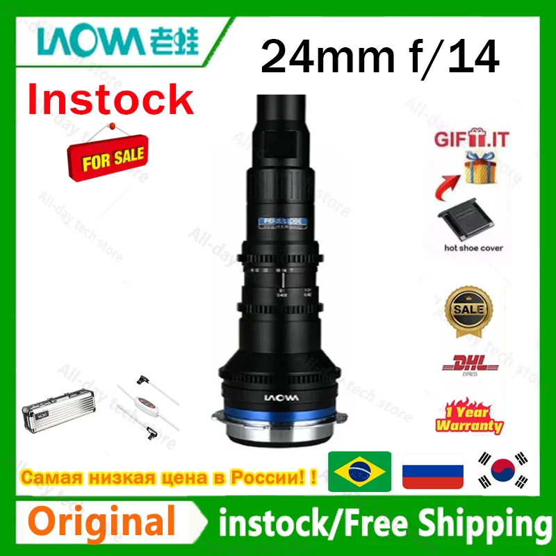 Venus Optics Laowa 24mm f/14 24mm T14 2X MACRO Probe Lens for Canon