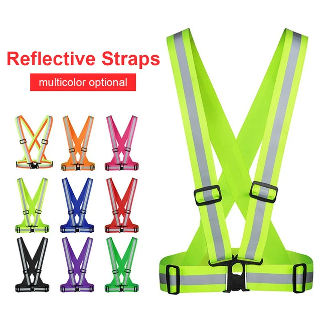 Reflective Vest Safety Gear with High Visibility Straps Adjustable