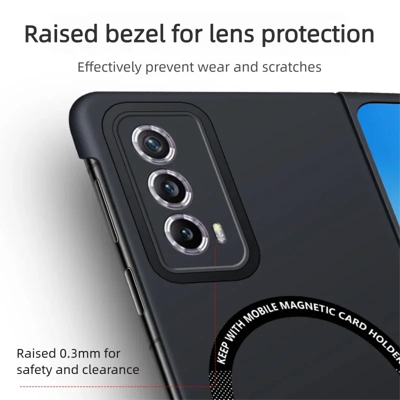 Magnetic Matte Shockproof Non-Slip Phone Case with Heat Dissipation Armor