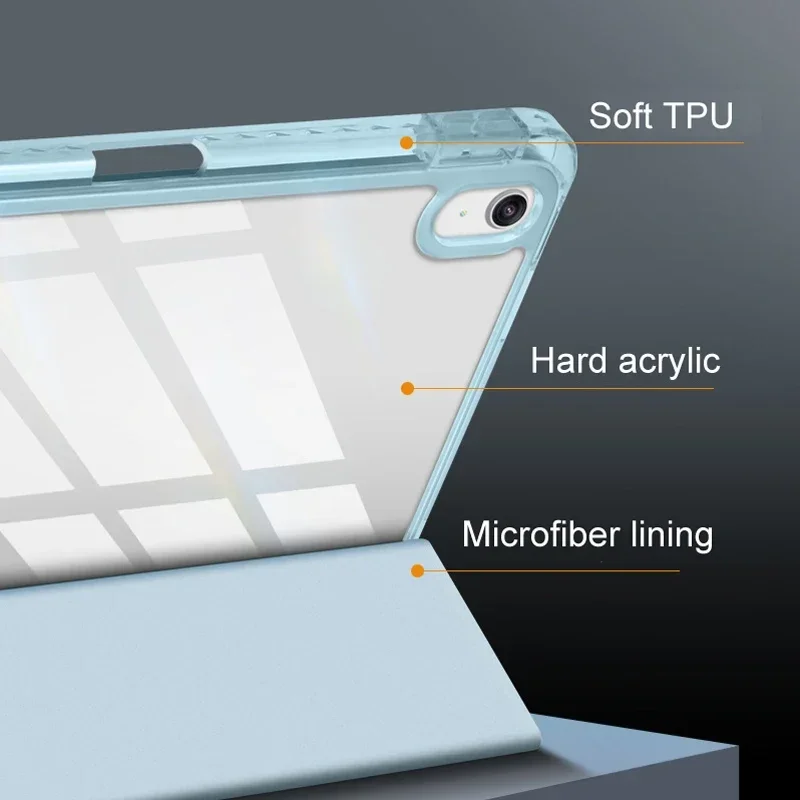 Clear Hard Protective Tablet Case with Stand Feature