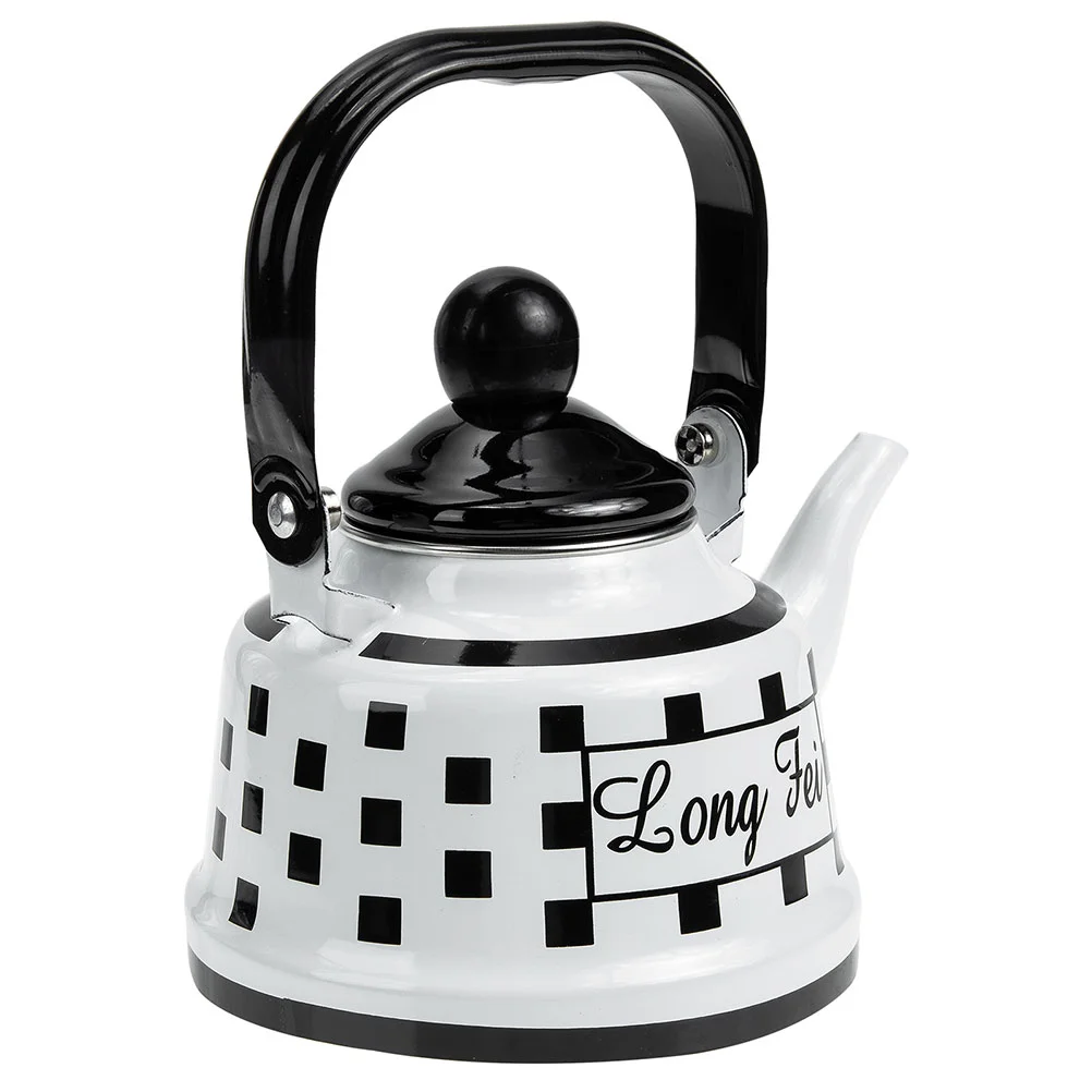 

Outdoor Water Kettle Camping Coffee Pot Enamel Coffee Heating Kettle Home Supply