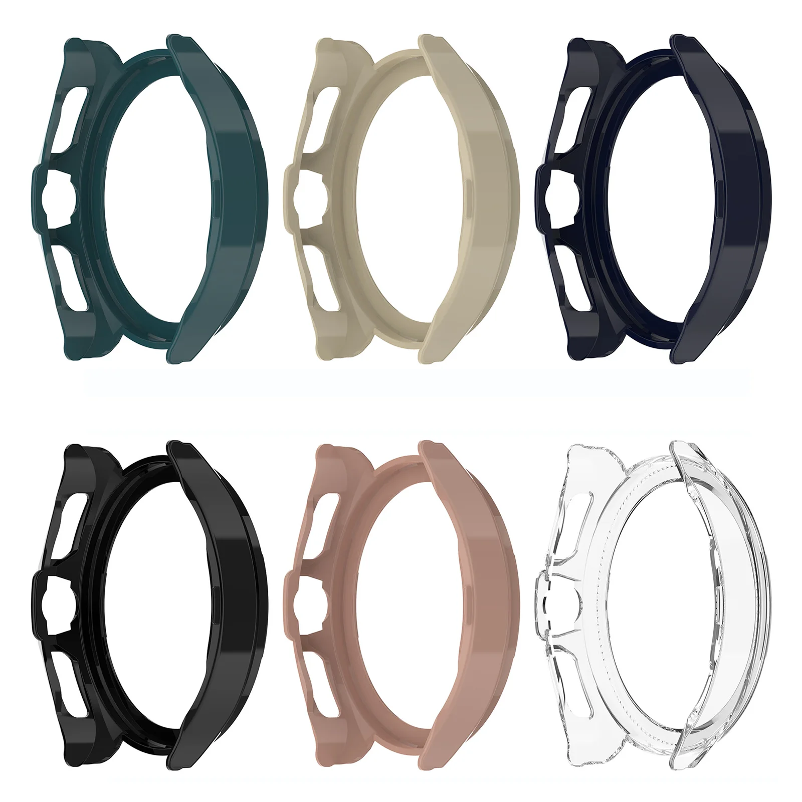 Durable Protective Shell Frame Cover for Smart Watch - Lightweight, Hollow Design, PC Bumper Accessories