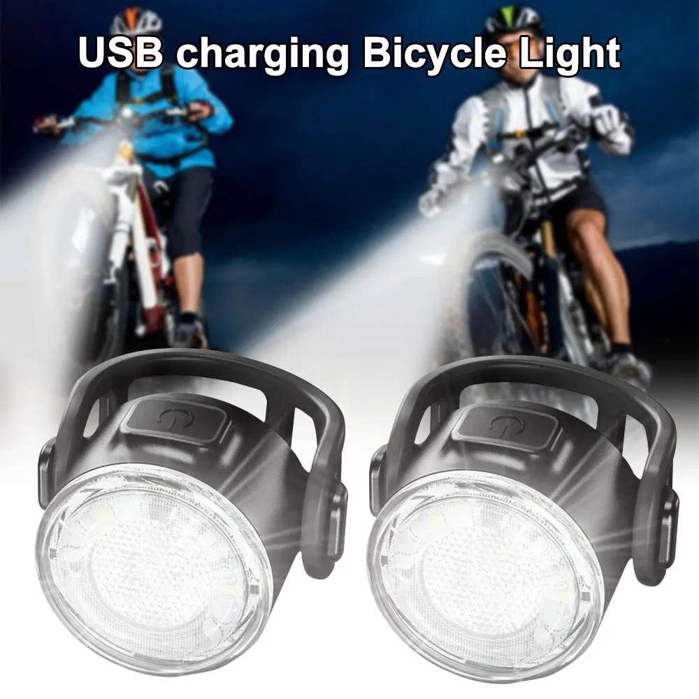2pcs Linterna Trasera para Recargable USB - Potente LED Faro Trasero Bici  Luz de Seguridad Impermeable Sunnimix Luz trasera de bicicleta USB