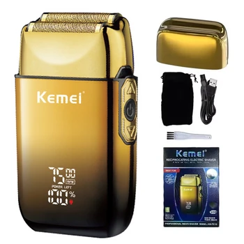Kemei TX10 Rasoio elettrico per capelli ricaricabile Barba Foil Rasoio per uomo Rasatura per testa calva per uomo Macchina 1