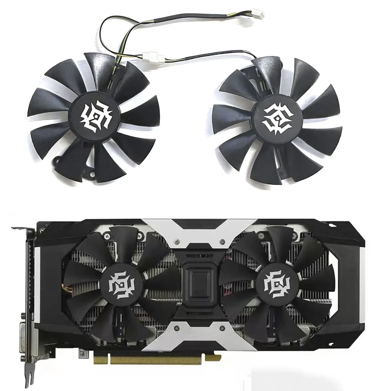 Nuova Ventola Gpu 4Pin 85Mm Muslimdc 12V 0.35A Adatta Per Zotac Gtx 1050 1050Ti 1060 X-Gaming Raffreddamento Della Scheda Grafica