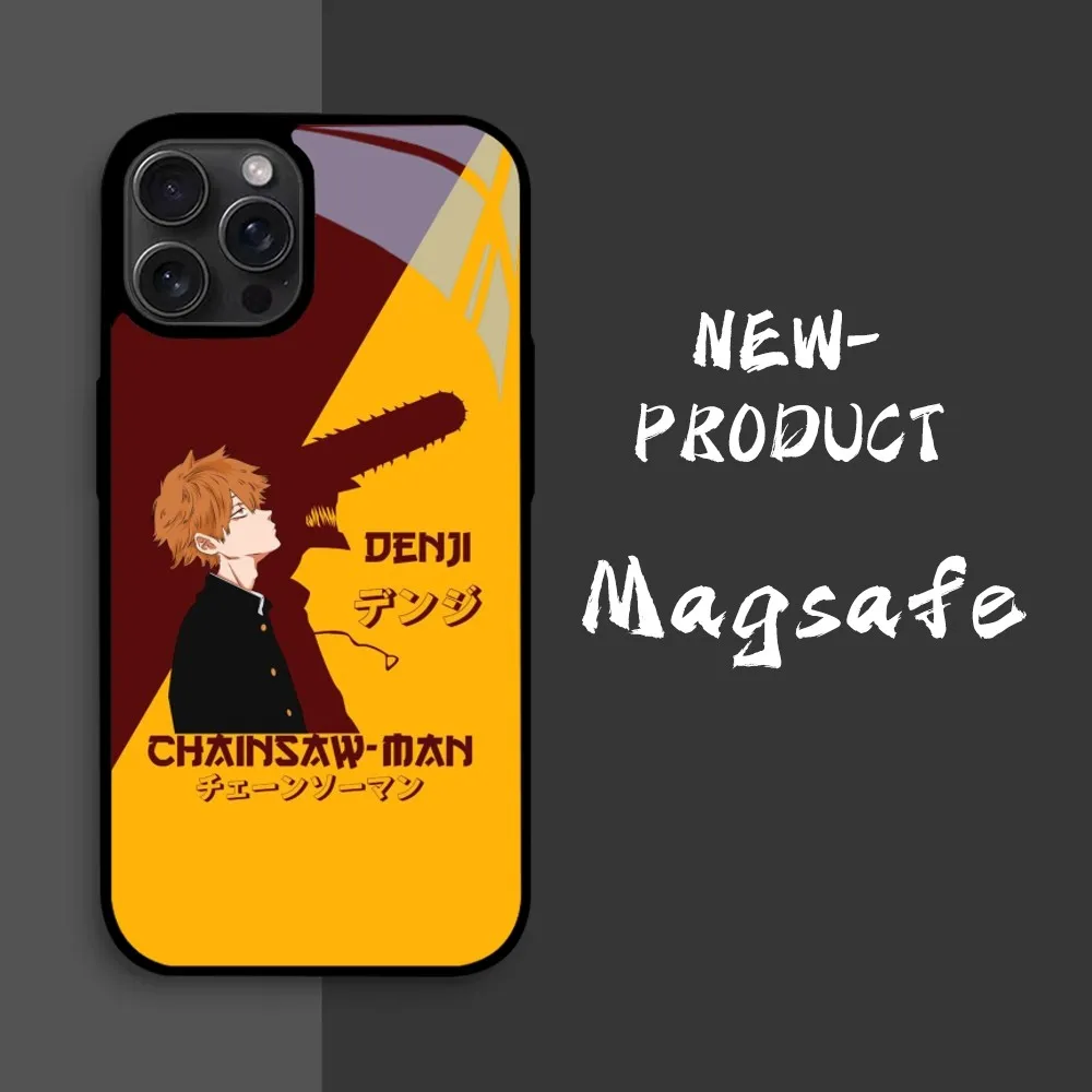 Luxury Mirror Hard  Chainsaw Man Phone Case