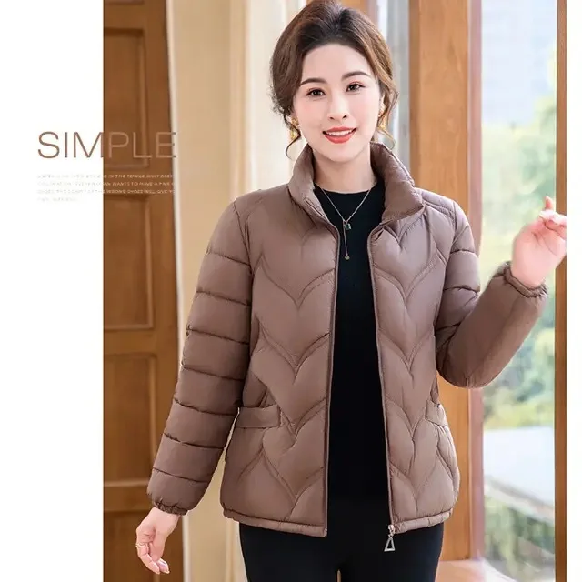 Brown [thick Big Flame cotton-padded coat]]