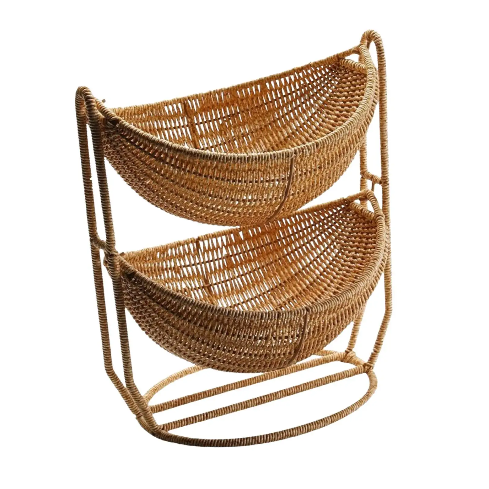 Fruit Basket of 2 Creative Decorative Levels for The Dining Party Vacation