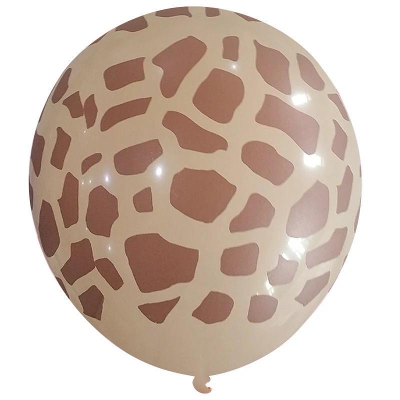 thumbnail image 1 of Globos de látex con estampado de animales, 5, 10 y 20 unidades, globos de aire con diseño de cebra, leopardo y jungla, suministros de cumpleaños de safari, juguetes para baby shower para niños, 1 of 5