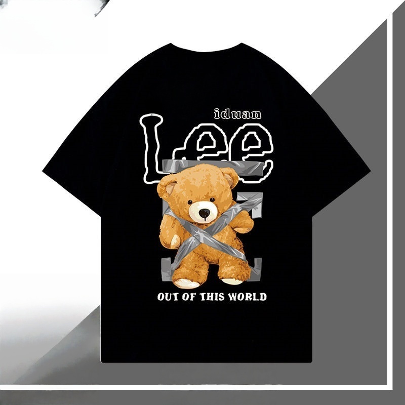 European Summer Bestseller Ultra-clear Printed New Men's and Women's Loose, Comfortable Pure Cotton Breathable T-shirts