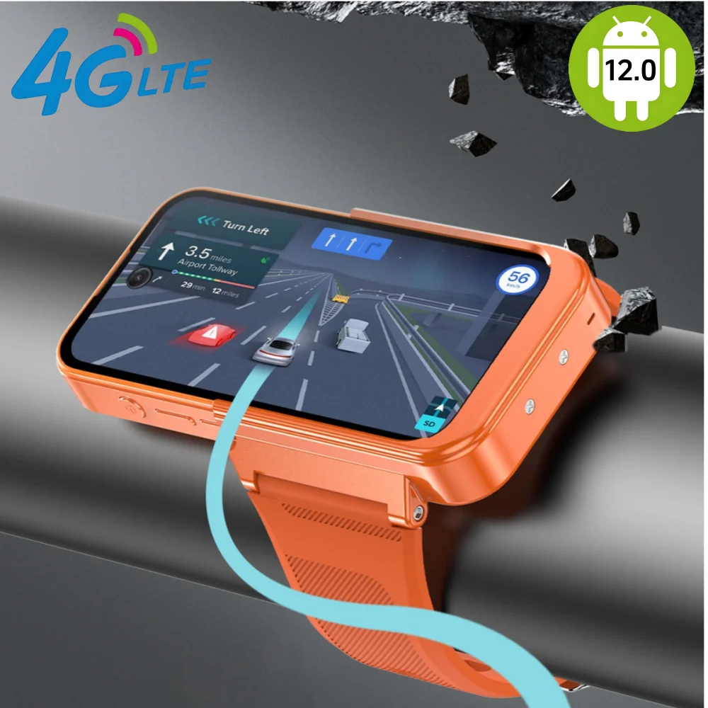 3.97-inch Smartwatch 8GB RAM 256GB ROM Android12.0 With Facial Recognition Dual SIM Standby 4G 5G Network Mini Smart Watch Phone 6