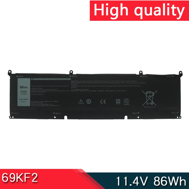 

NEW 69KF2 11.4V 86WH Battery For Dell Alienware M15 M17 R3 XPS 15 9500 G7 7500 Precision 5550 P100F P45E P91F P87F00 8FCTC 70N2F