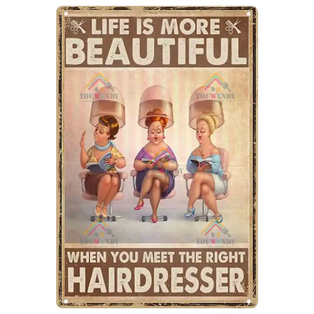 Vintage Haarschnitt-Diagramm Blechschild, 20,3x30,5 Cm – Retro-Wanddekoration Für Friseursalon Oder Wohnung
