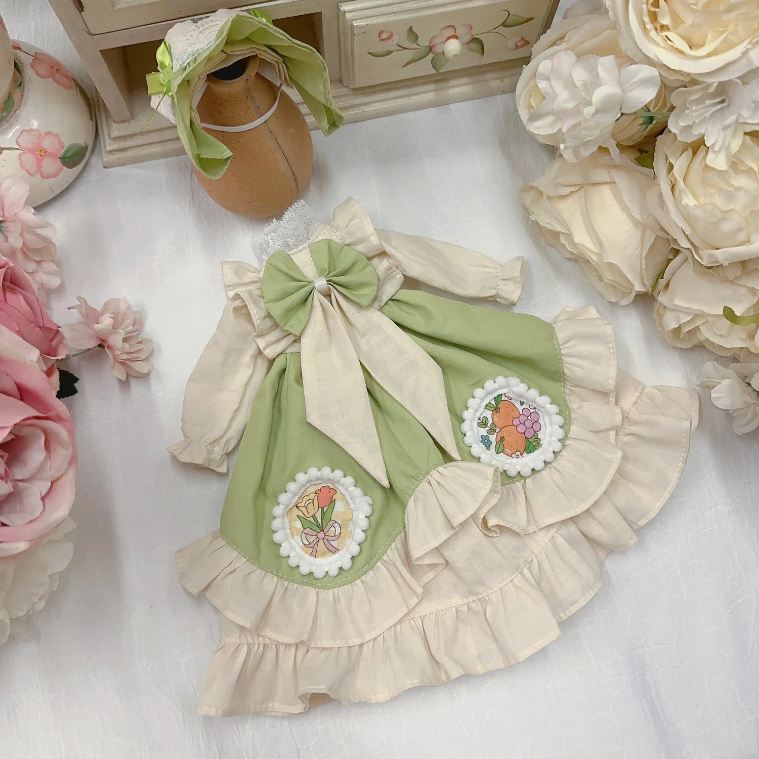 

Платье для шарнирной куклы 1/6 1/4 1/3 + шпилька для волос